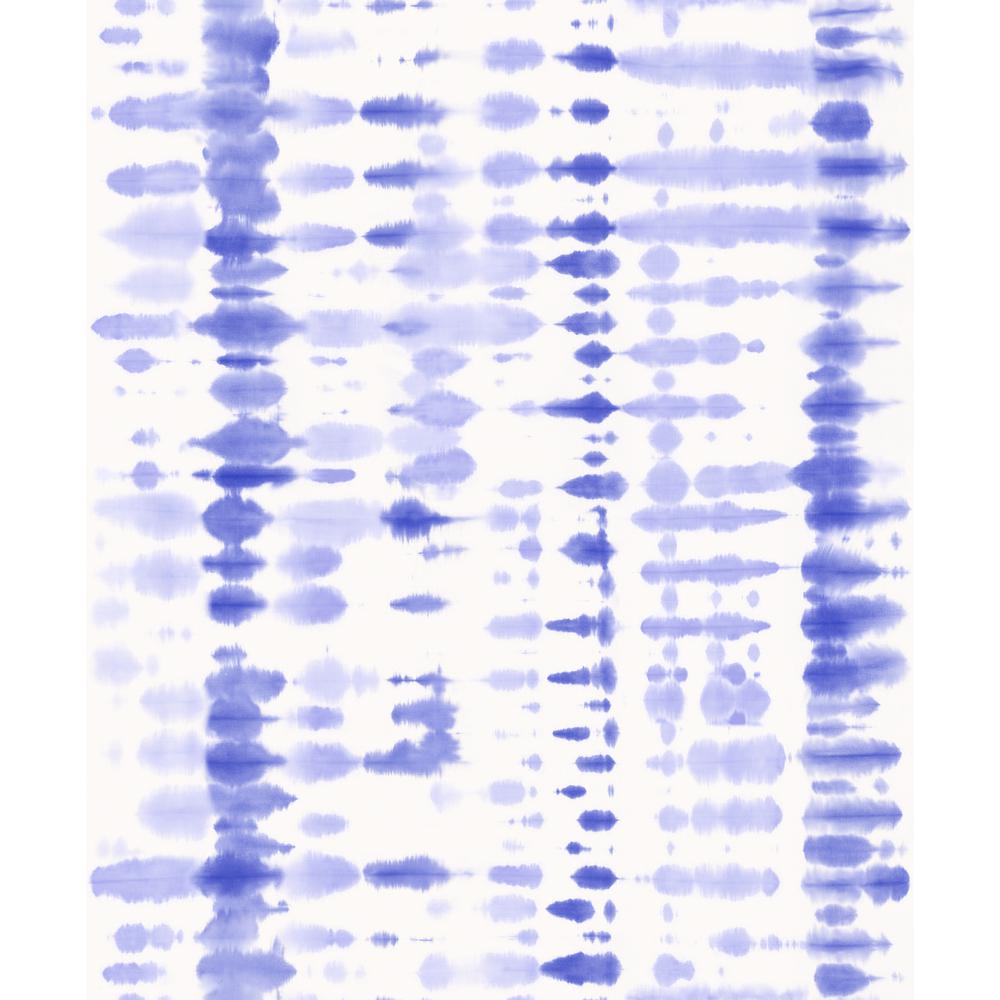 Retro Tie Dye Abstract Blue And White Wallpaper