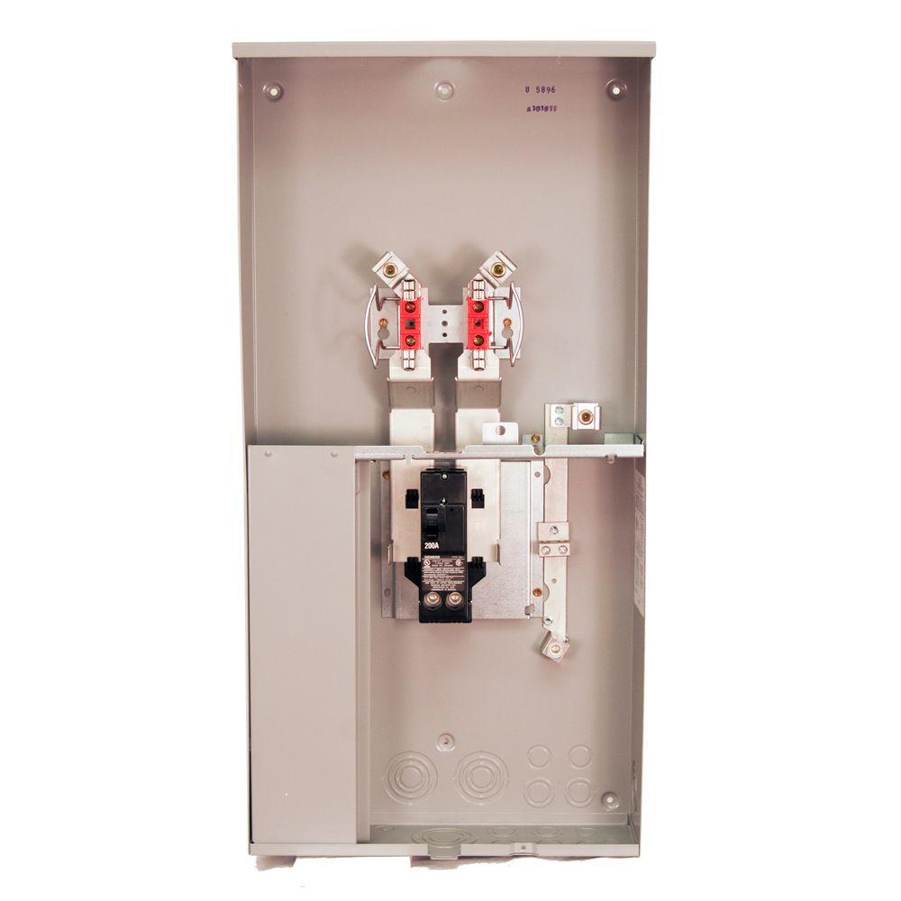 Milbank 200 Amp 4 Terminal Ringless Overhead/Underground Meter Socket