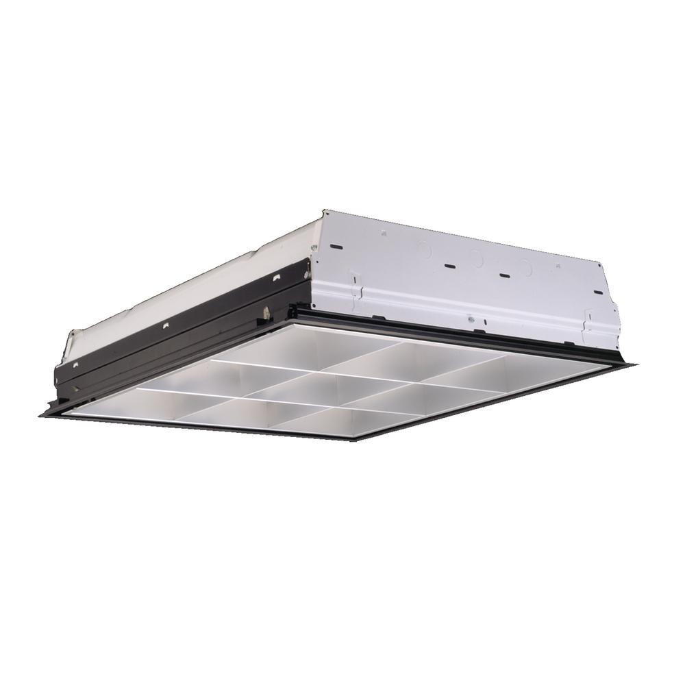 Metalux 2 Ft X Light Fluorescent White With Semi Specular 2 Light Fluorescent White With Semi Specular