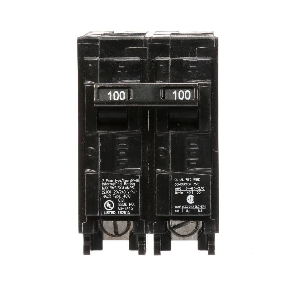 Murray 100 Amp Double-Pole Type MP 22 kA Plug-In Circuit ... home depot fuse box 