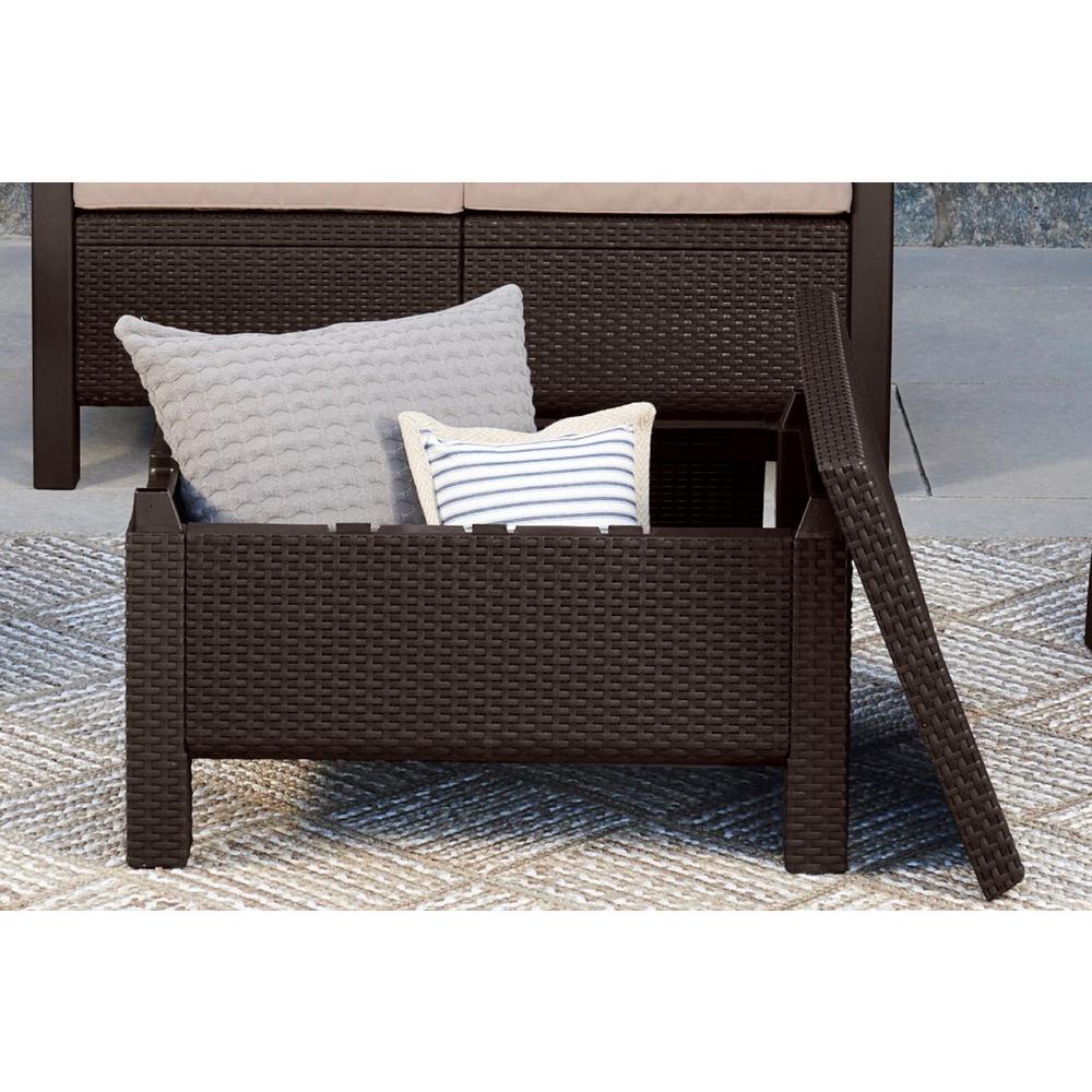 Keter Bahamas Brown Resin Outdoor Storage Garden Patio Coffee Keter Bahamas Brown Resin Outdoor