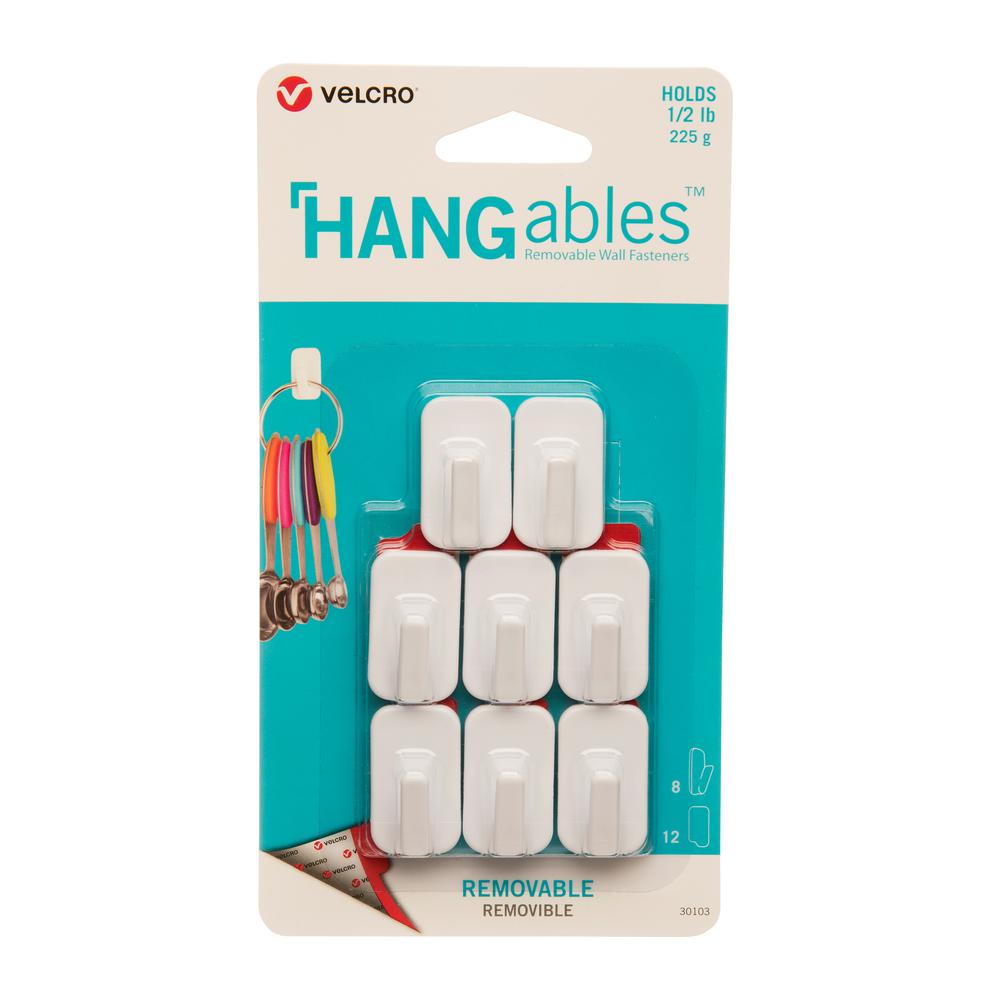 VELCRO Brand HANGables Removable Micro Hook in White (8Count)VEL