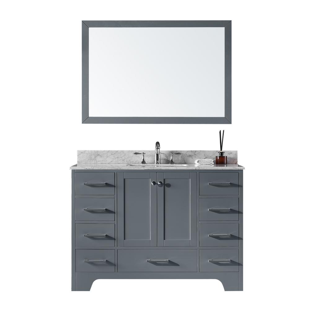 exclusive heritage 48 in. single sink bathroom vanity in cashmere