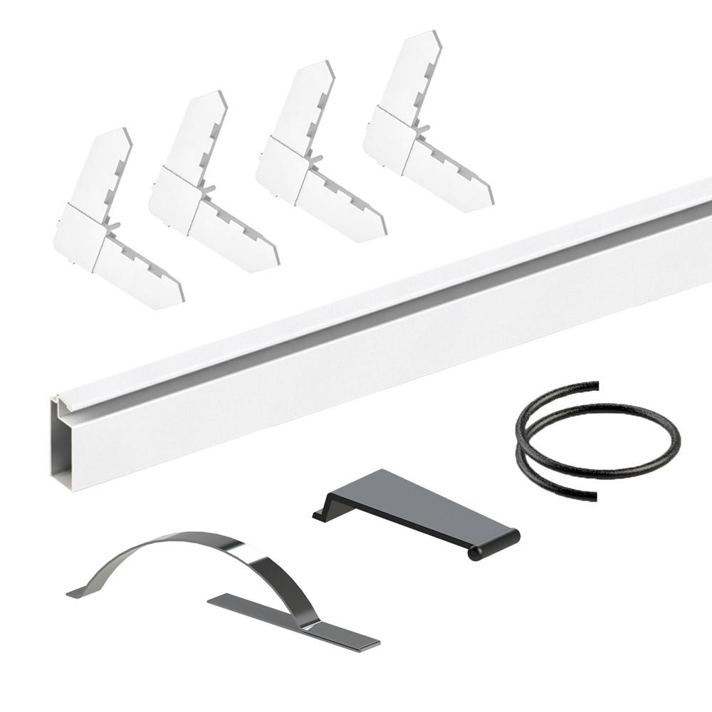 Screen Tight 7 16 In X 36 White Window Frame Kit White Window Screen Frame Kit