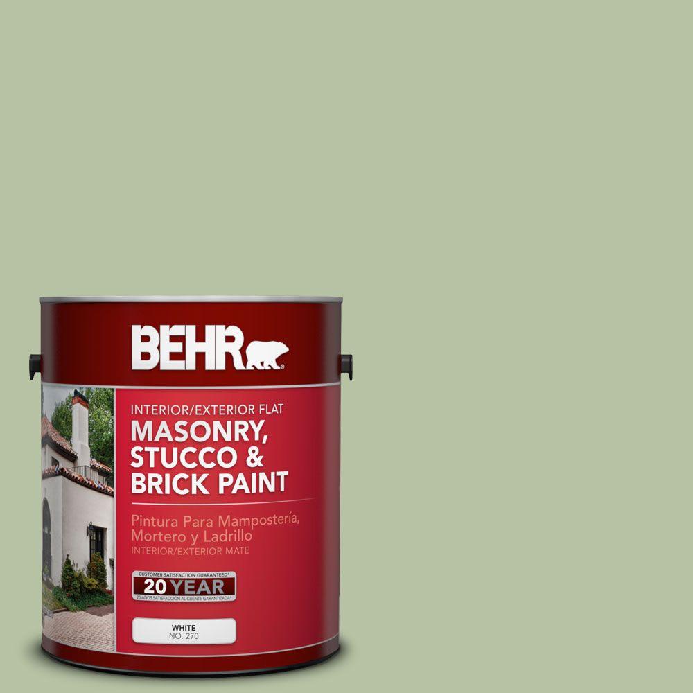 Behr Premium 1 Gal Ms 57 Soft Green Flat Interior Exterior Masonry Behr Premium 1 Gal Ms 57 Soft Green Flat Interior Exterior Masonry
