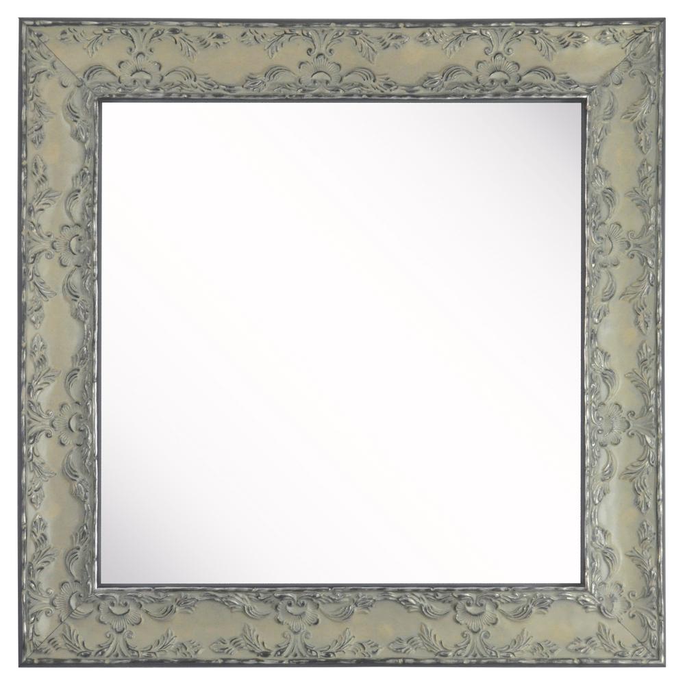 22 In X Maclaren Pewter Square Vanity Mirror Set Of 3 Maclaren Pewter Square Vanity Mirror