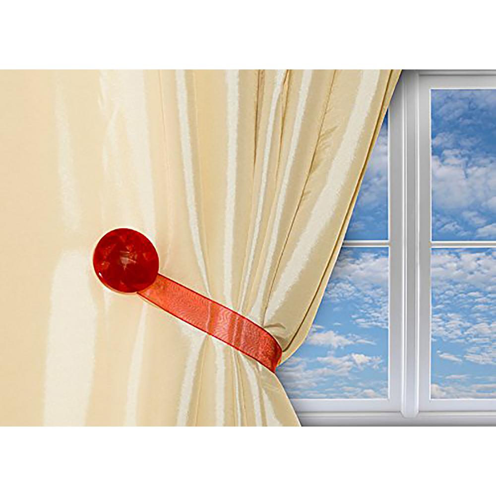 10 In Curtain Clips Tiebacks Or Holdbacks In Red Set Of 2