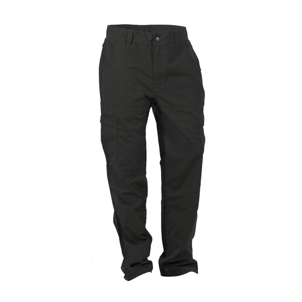 black cotton cargo pants