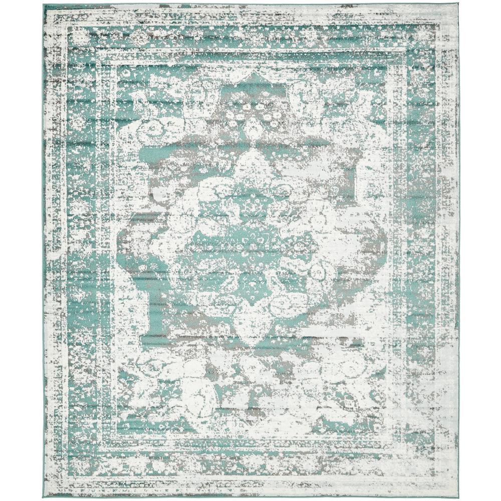 Unique Loom Monaco Turquoise 8 Ft X 10 Area Rug 3137828 The Unique Loom Monaco Turquoise 8 Ft X 10 Area Rug