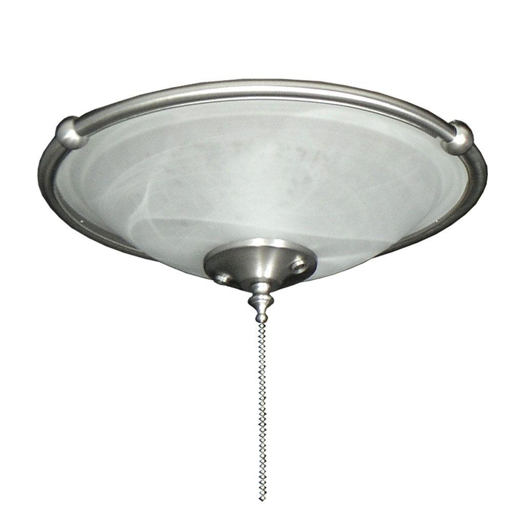 TroposAir 173 Ringed Bowl Satin Steel Ceiling Fan Light2116 The Home
