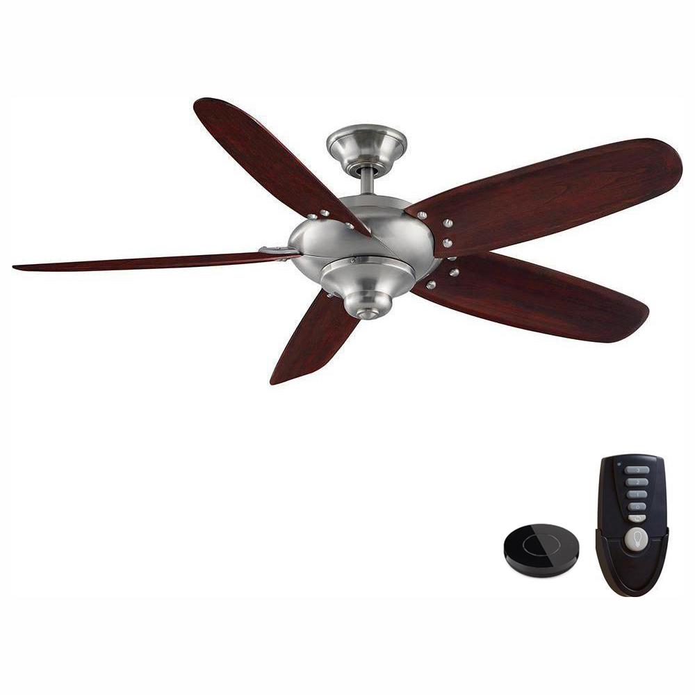Home Decorators Collection Altura 56 in. Brushed Nickel Ceiling Fan