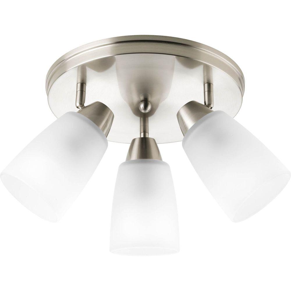 Progress Lighting Wisten 19 43 In 3 Light Brushed Nickel Spotlight Progress Lighting Wisten 19 43 In 3 Light Brushed Nickel Spotlight Fixture