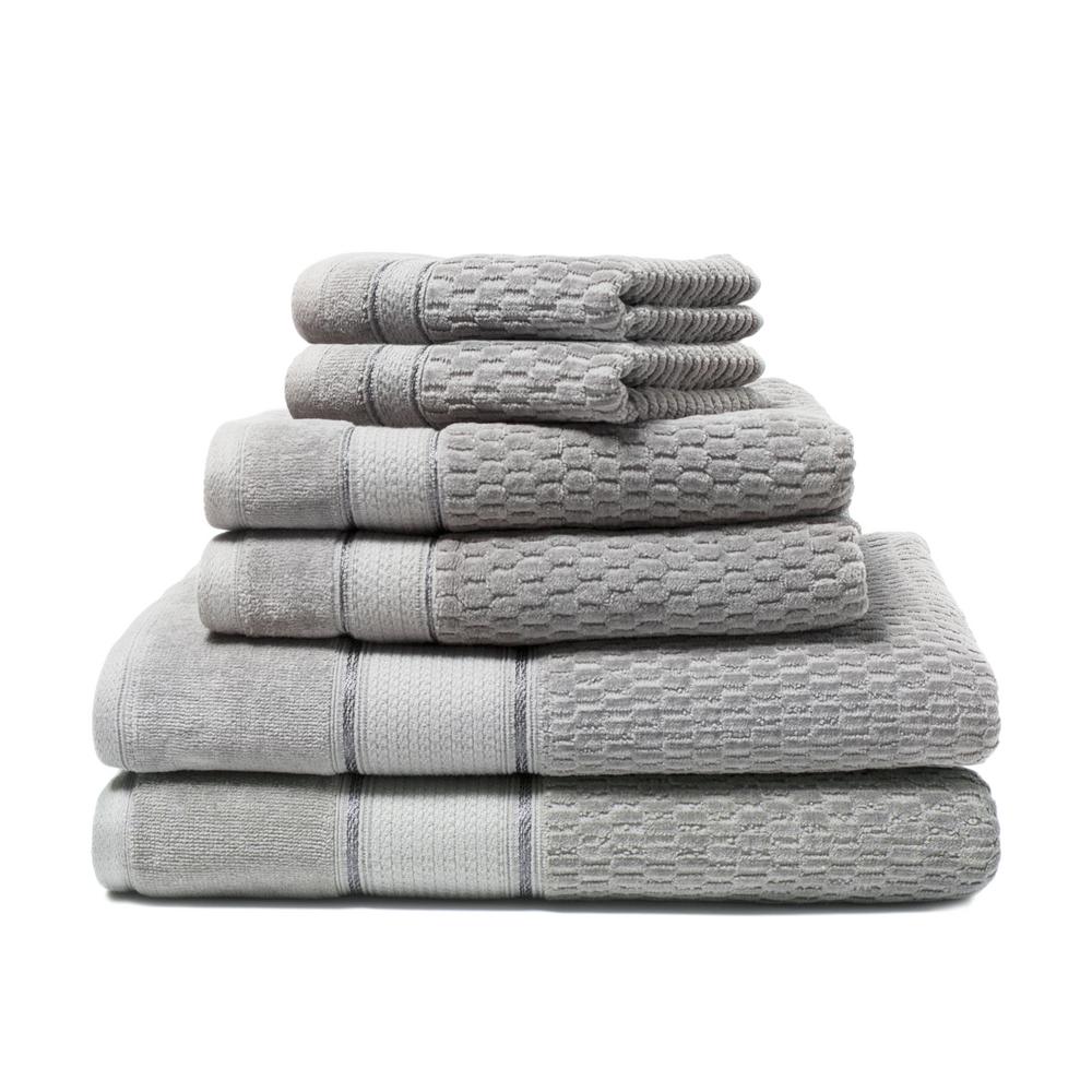 silver bath towels