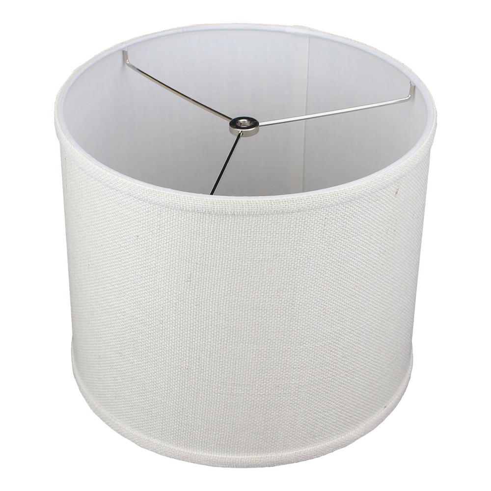 off white drum lamp shade