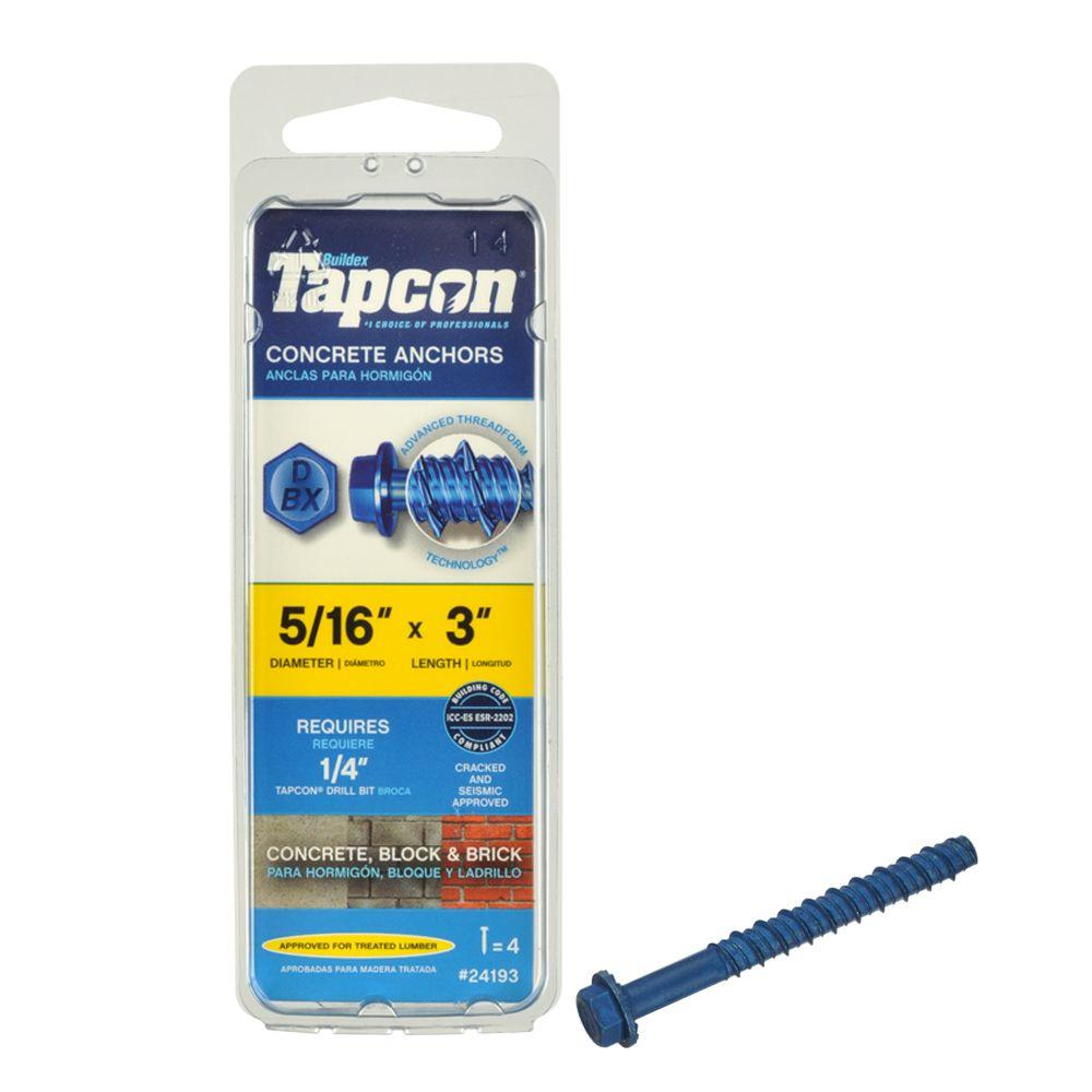 Tapcon 3/16 in. x 23/4 in. 410 Stainless Steel Phillips FlatHead