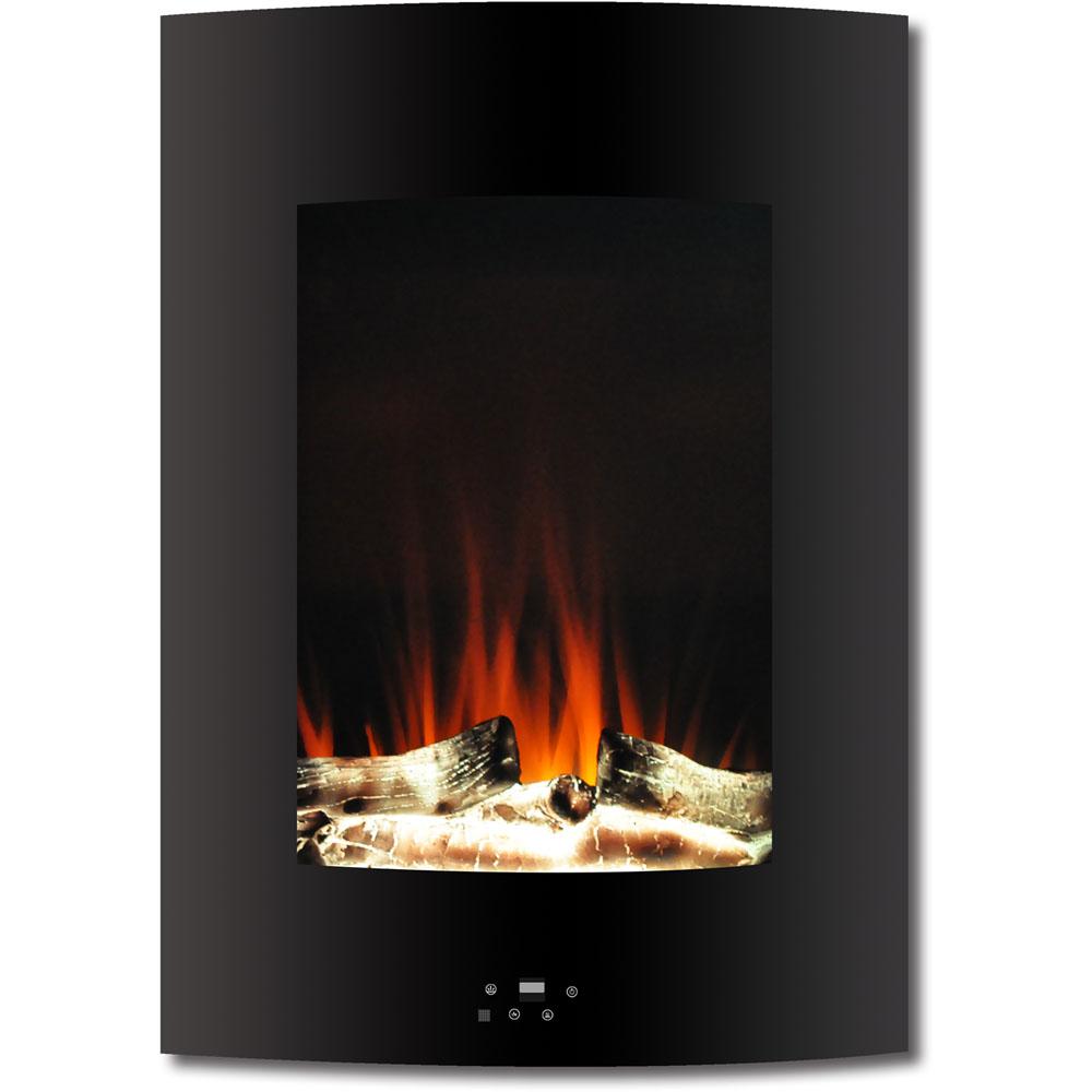 Show off your flair for design and hospitality with the vertical wall-mount electric fireplace from Cambridge. Featuring an array of LED colors and effects
