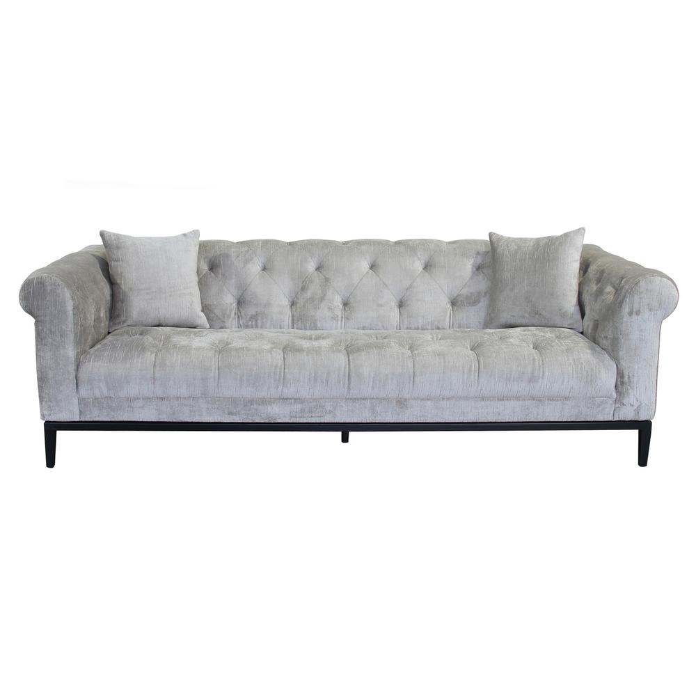 Glamour Beige Fabric Sofa