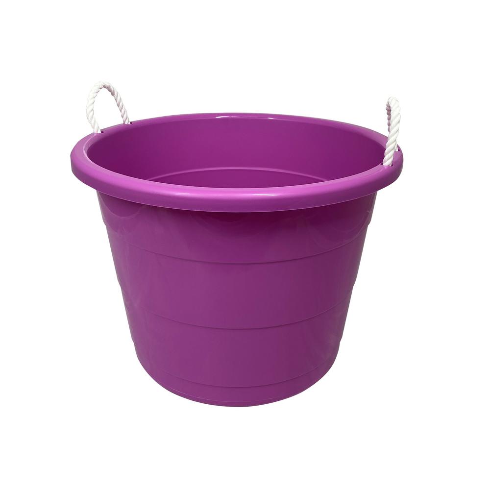 Amazon Com Little Giant Heavy Duty Rubber Tub With Hanging Hooks Durable Rubber Feed Pan Perfect For Indoor Or Outdoor Use 6 5 Gal Item No Hp750 Livestock Equipment Garden Outdoor