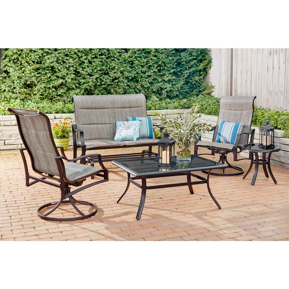 Hampton Bay Statesville Pewter Aluminum Outdoor Glider Hampton Bay Statesville Pewter Aluminum Outdoor Glider