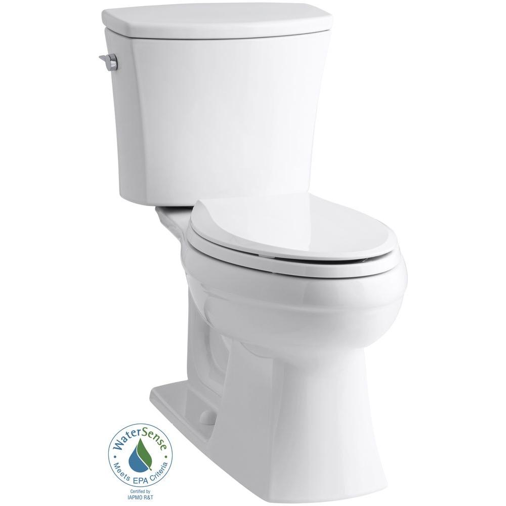 Delta Prelude 2piece 1.28 GPF Single Flush Round Front Toilet in White