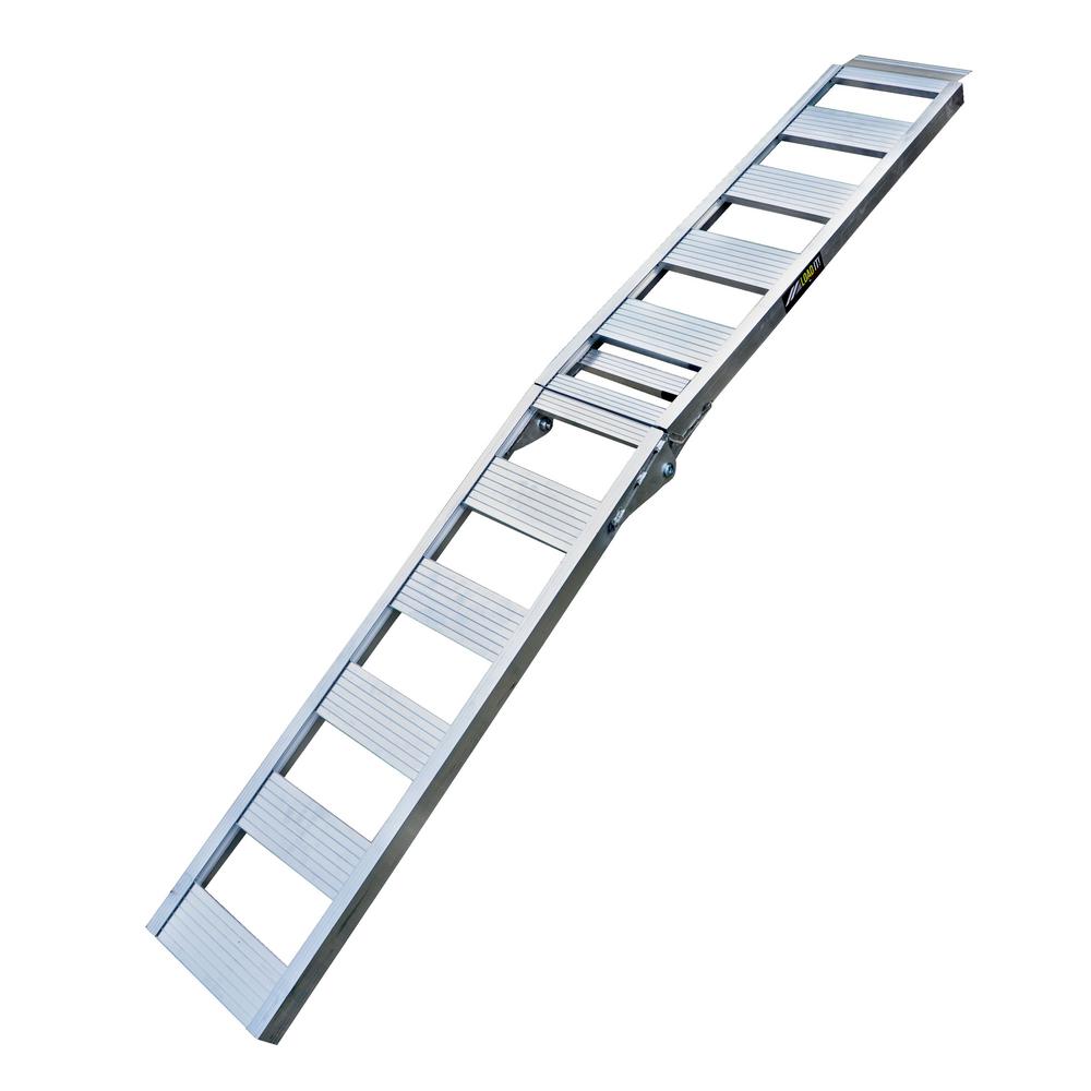 Erickson 85 In X 12 In Aluminum Folding Ramps 07447 The Home Depot   Erickson Truck Bed Accessories 07447 64 1000 