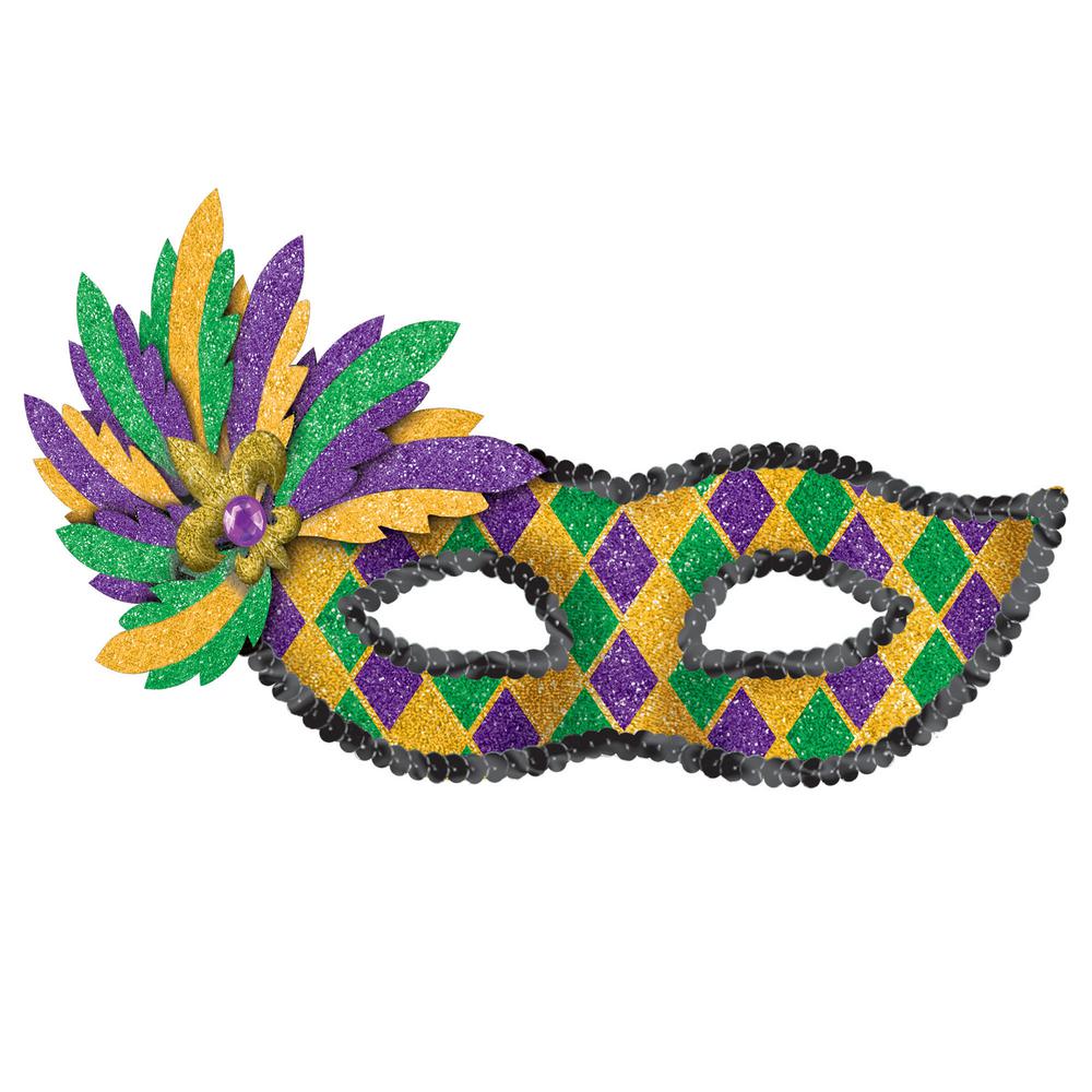 amscan-green-purple-and-gold-glitter-harlequin-mardi-gras-masquerade