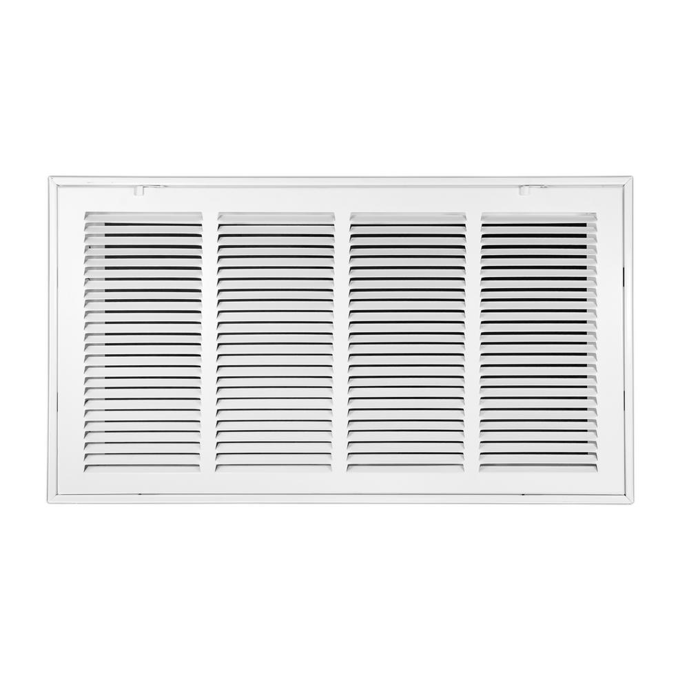 Everbilt 24 in. x 12 in. Steel Return Air Filter Grille in WhiteE190RF