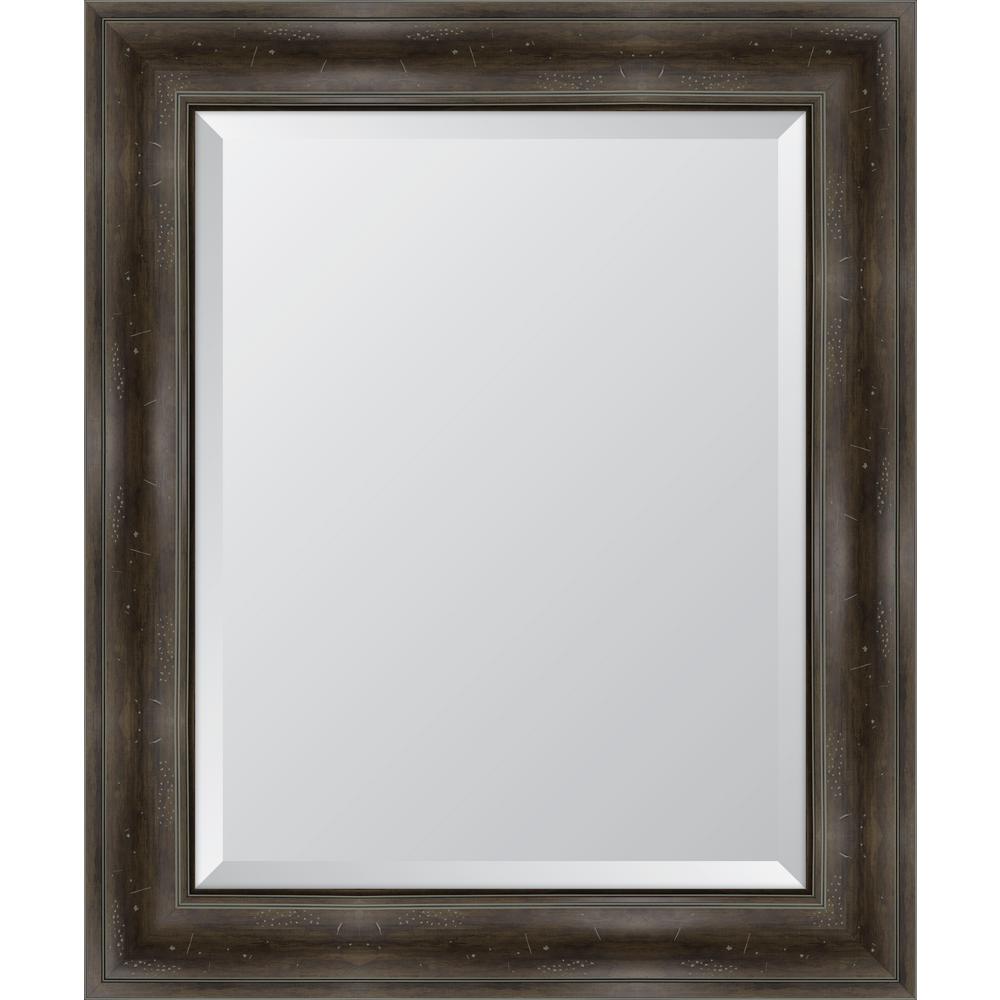 30 In X 36 Framed 4 Grey English Pine Resin Frame Mirror