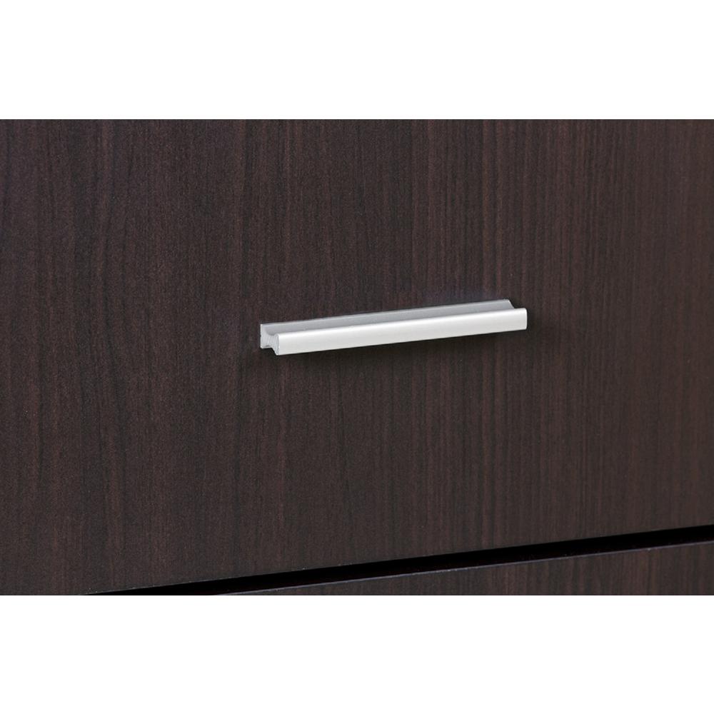 Onespace 16 In Rectangular Espresso 2 Drawer Executive File Cabinet With File Storage 50 2401es The Home Depot