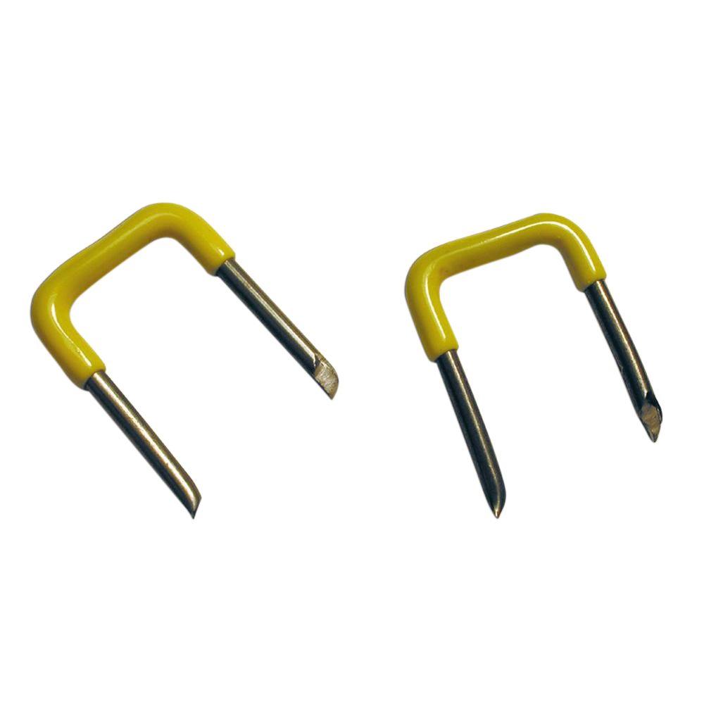 Gardner Bender 1/2 in. Insulated Metal Staples in Yellow  