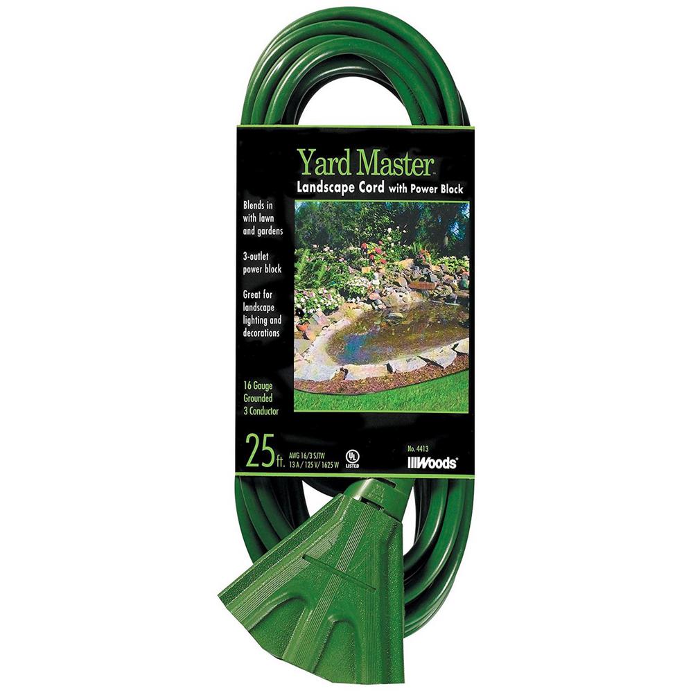 Southwire 25 ft. 16/3 SJTW TriSource (MultiOutlet) Yard Master
