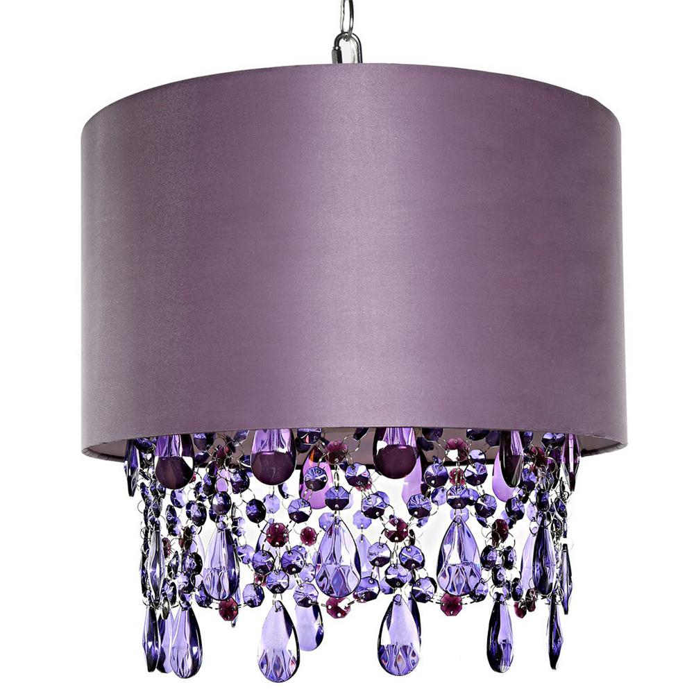 Purple Pendant Cascading Crystals 1 Light Shade Poetic Wander Purple Pendant Cascading Crystals 1 Light Shade Poetic Wander Tracy Porter