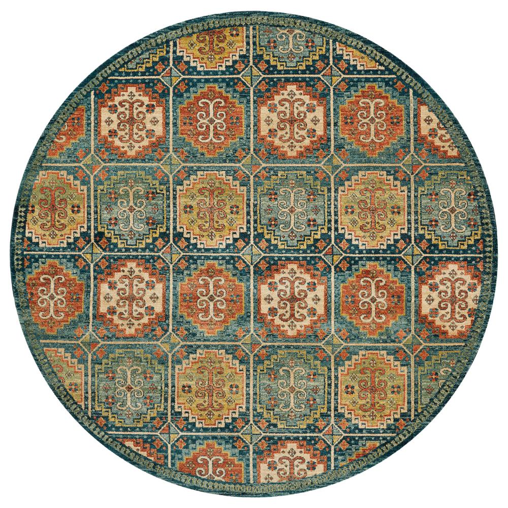 Kas Rugs Cordoba Teal Marrakesh 10 Ft X Round Area Rug