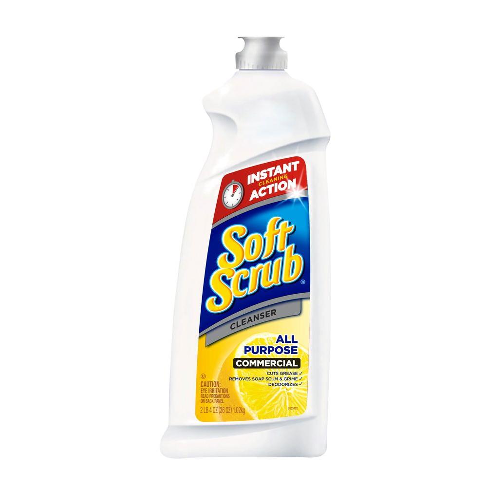 Soft Scrub 36 Oz Commercial Lemon Cleanser 2049682 The Home Depot