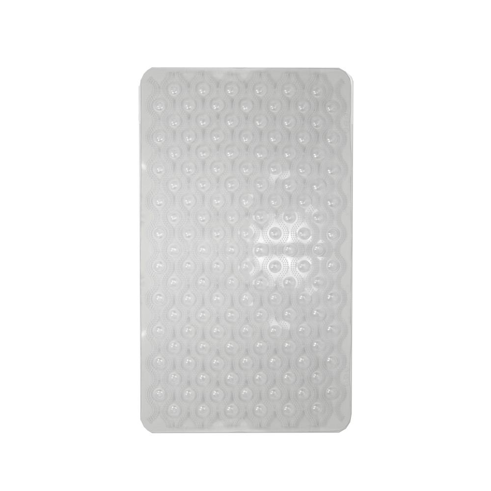 clear plastic bath mats