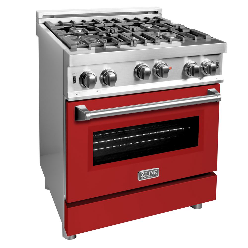 ZLINE Kitchen and Bath 30 in. 4.0 cu. ft. Single Gas on Gas Range in