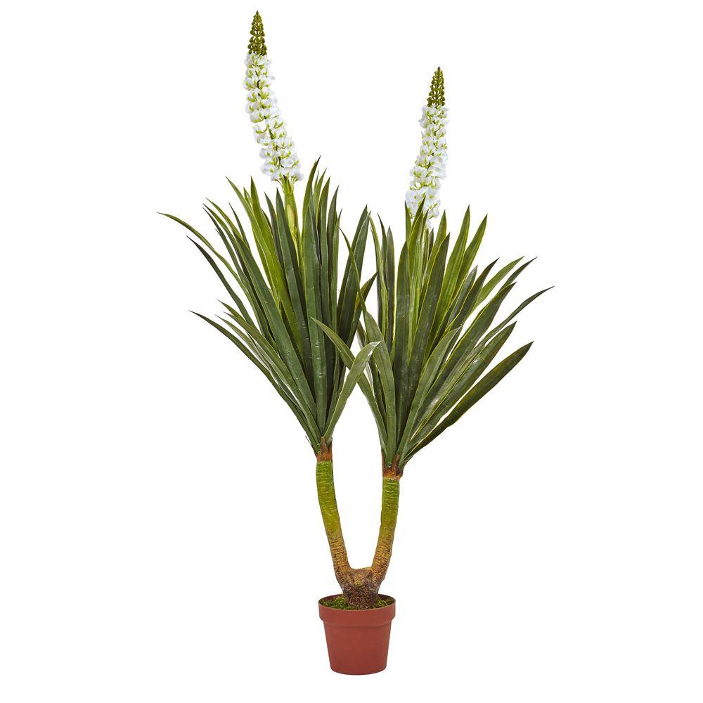 Nearly Natural 57 in. Flowering Yucca Plant-6864 - The ...