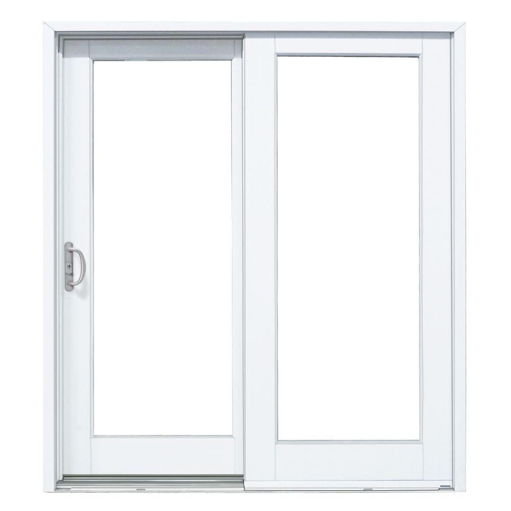 Mp Doors 60 In X 80 In Woodgrain Interior And Smooth White