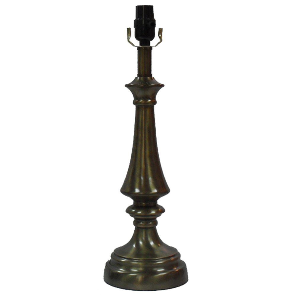 Hampton Bay Mix Match Antique Brass Classic Round Table Lamp 15345 Hampton Bay Mix Match Antique Brass Classic Round Table Lamp