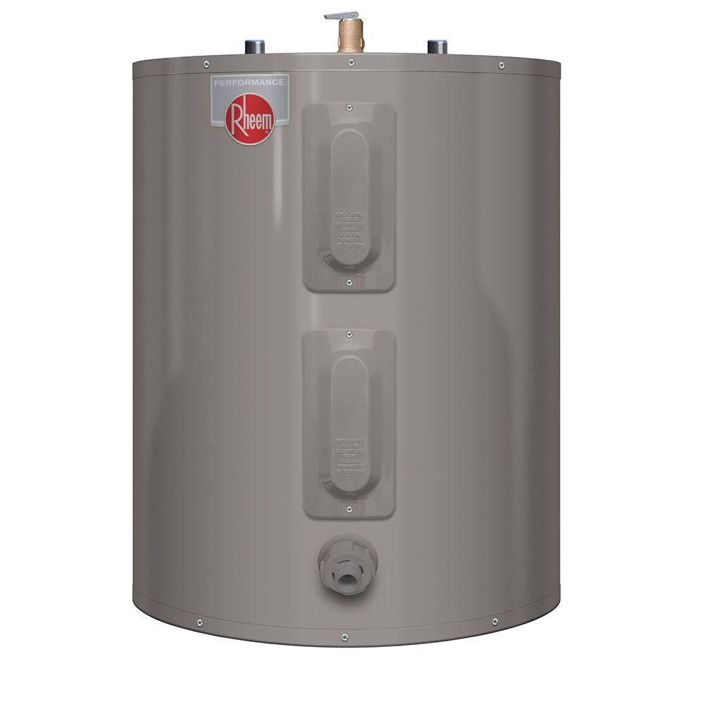 Rheem Performance 38 Gal Short 6 Year 4500 Watt Elements Rheem Performance 38 Gal Short 6 Year 4500 Watt Elements Electric Tank Water Heater Xe38s06st45u1 The Home Depot