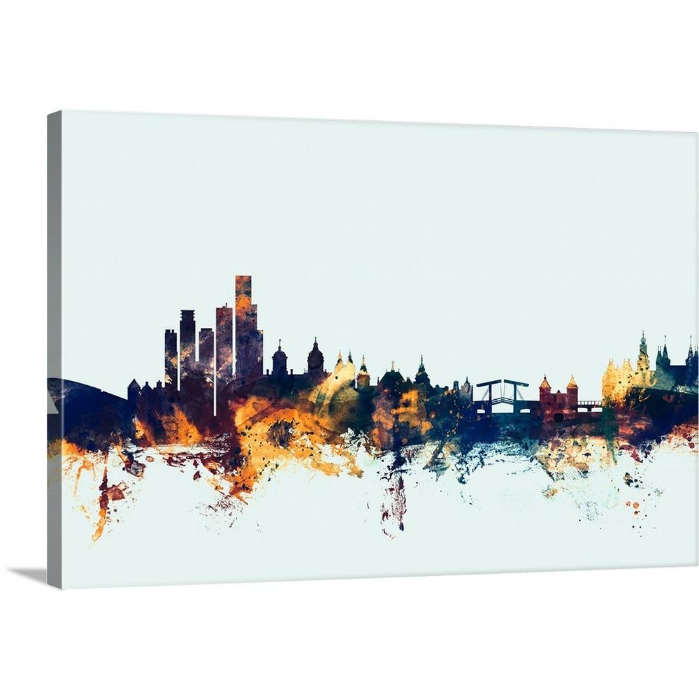 City Scape Poster Print Picture Wall Art Amsterdam Skyline