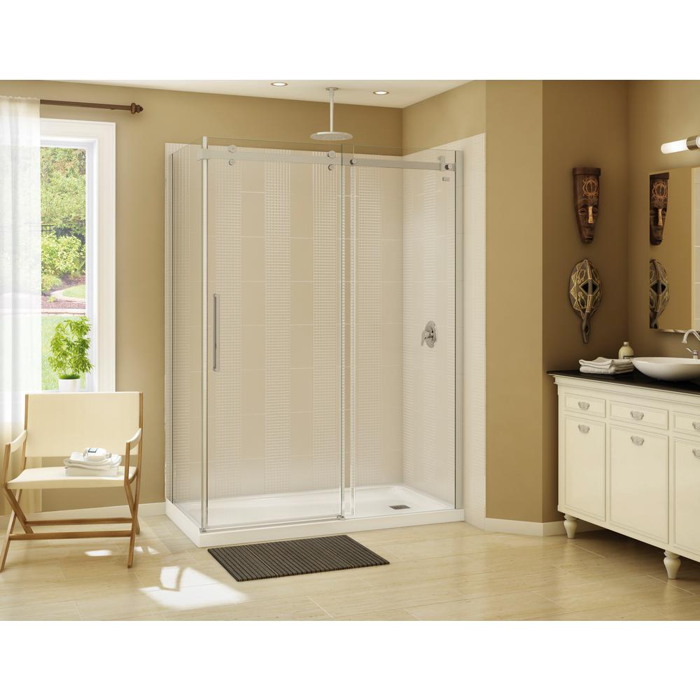Maax Halo 59 In X 79 Semi Frameless Sliding Shower Door Maax Halo 59 In X 79 Semi Frameless Sliding Shower Door