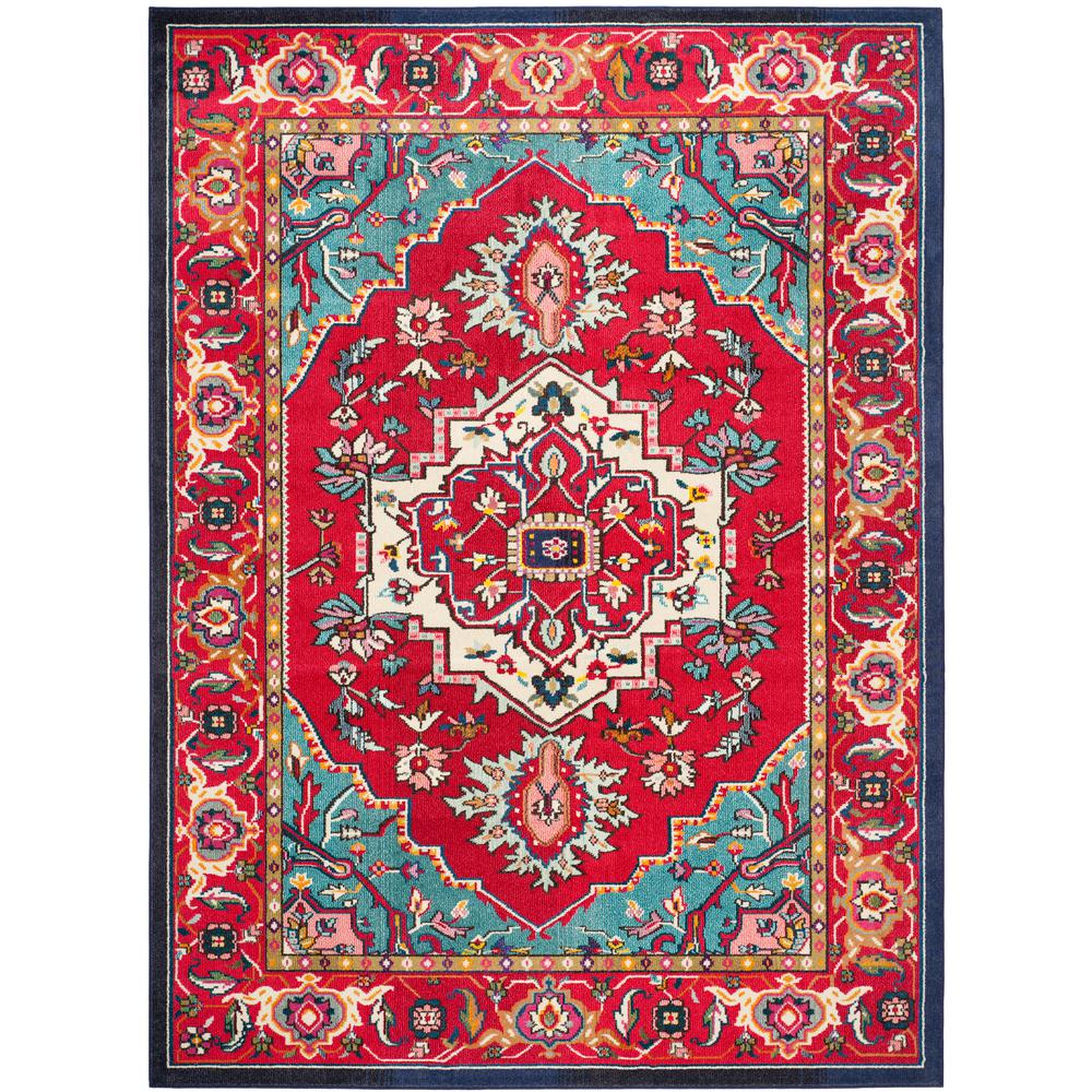 Red 9 X 12 Southwestern Area Rugs The Home Depot Monaco Red Turquoise 9 Ft X 12 Area Rug