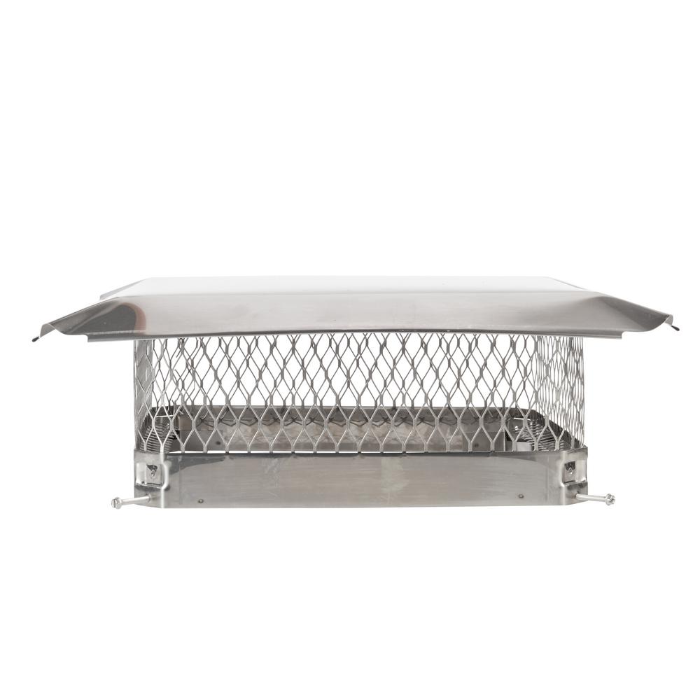 HYC 18 in. x 18 in. BoltOn Single Flue Chimney Cap in Stainless SteelSS1818U The Home Depot
