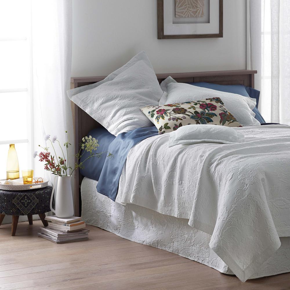 The Company Store Putnam Matelasse Dark Gray Cotton Queen Bedspread 50170m Q Dark Gray The Home Depot