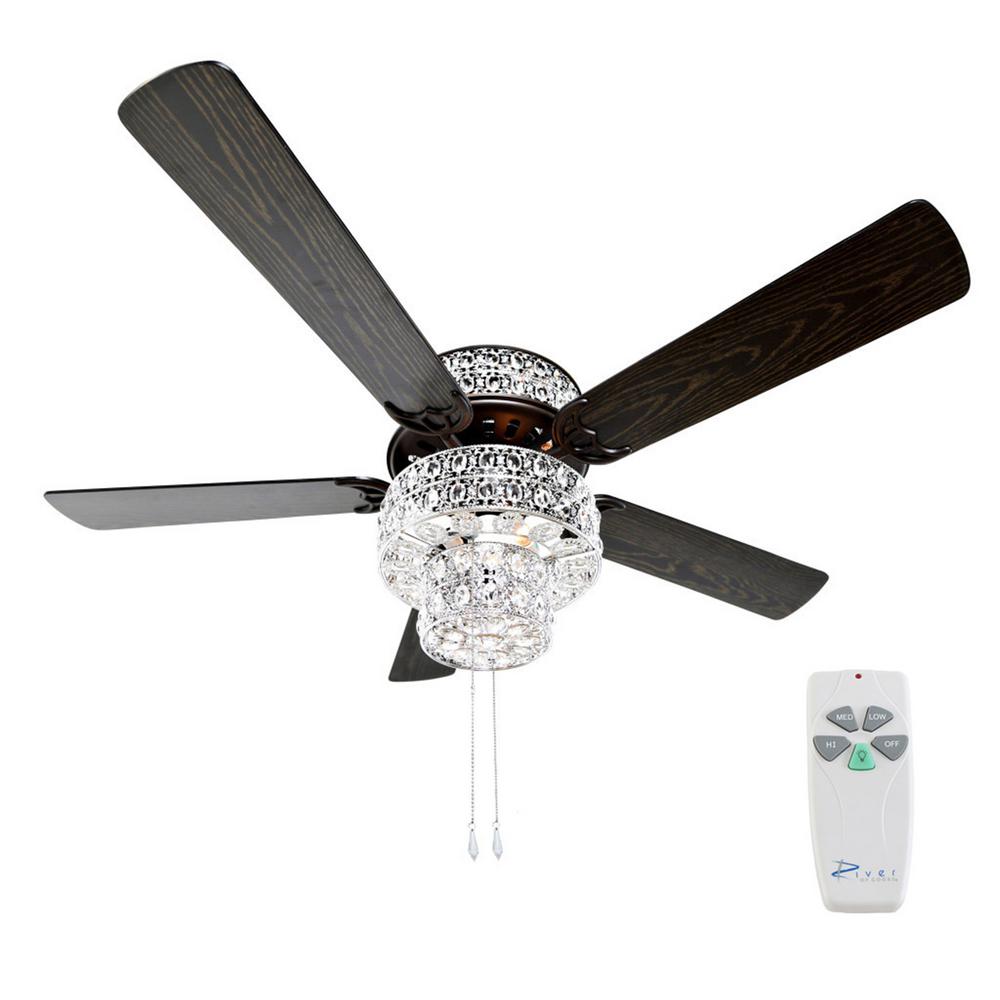 River Of Goods 52 In Silver Punched Metal Ceiling Fan