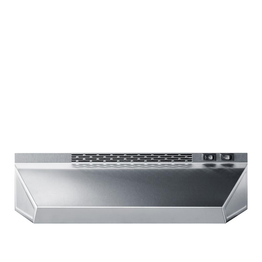 20 In Under Cabinet Range Hoods The Home Depot Non Vented Range Hood In Stainless Steel