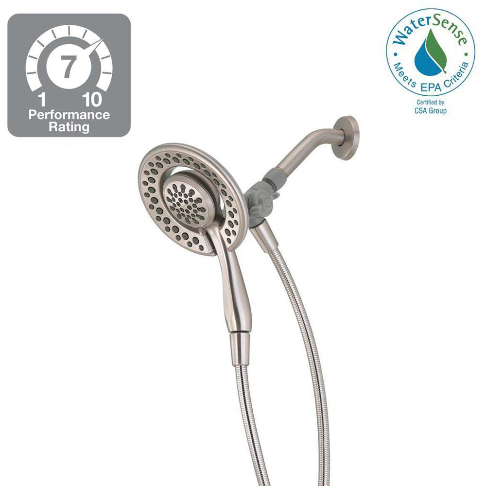 Delta In2ition 4 Spray 2 In 1 Hand Shower And Head Combo Kit Delta In2ition 4 Spray 2 In 1 Hand Shower And Head Combo