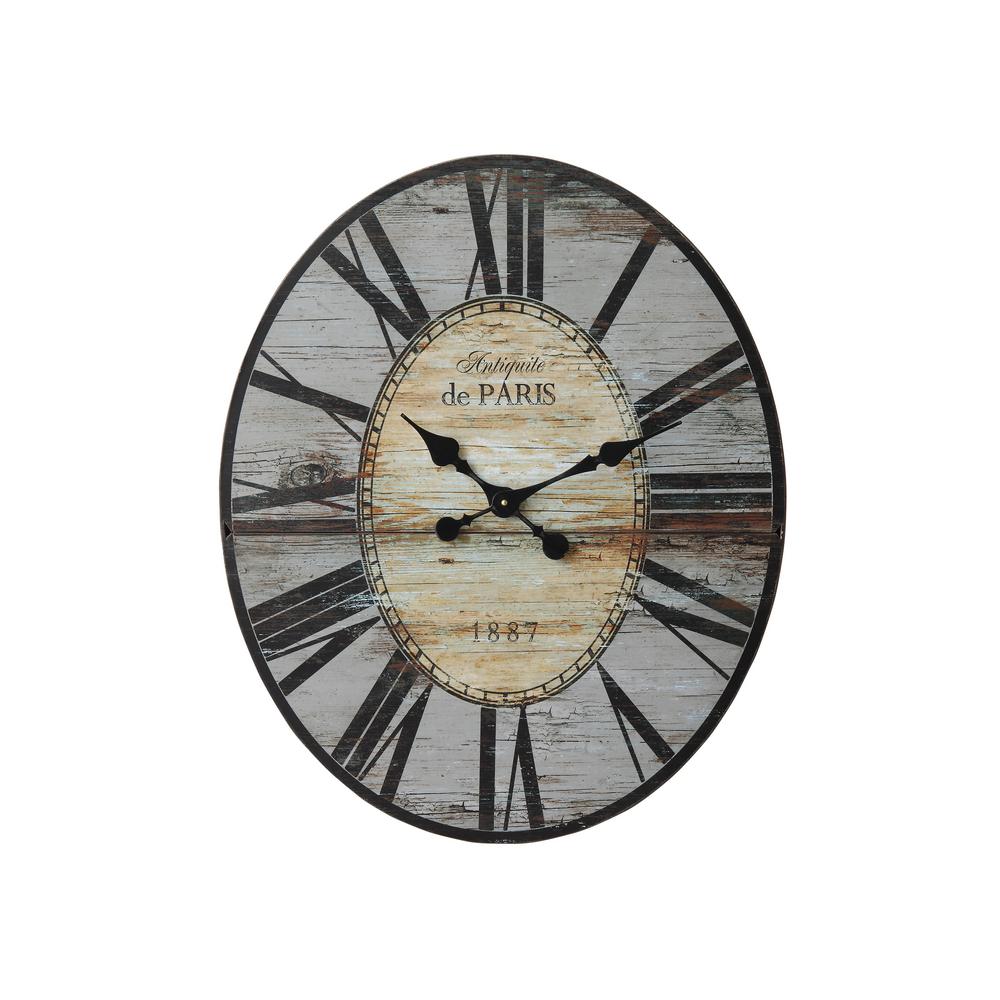 Oval Wall Clocks The Home Depot - Large Oval Shaped Wall Clocks Oval Wall Clocks The Home Depot - Large Oval Shaped Wall Clocks