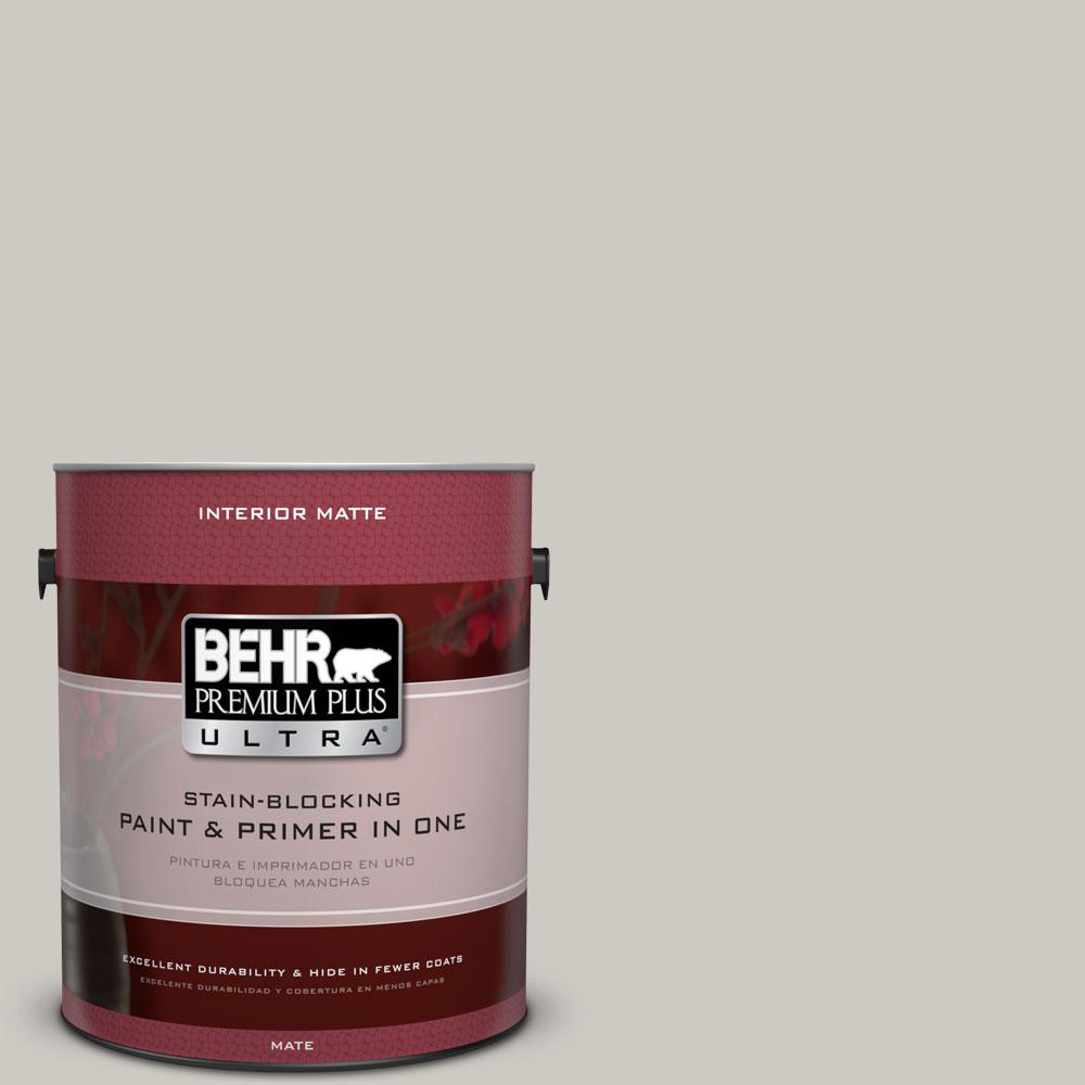 BEHR Premium Plus Ultra 1 gal. 790C3 Dolphin Fin Flat/Matte Interior